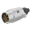 Stecker 7-polig Metall 12 Volt