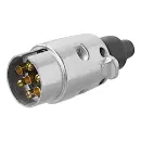 Stecker 7-polig Metall 12 Volt