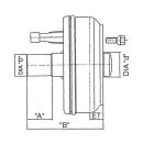 KNOTT Bremsstummel bis 1500 kg 200x50 rechts