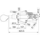 AL-KO Auflaufeinrichtung -PROFI V- Ges.-Gew. 1600 - 3000 kg, AE 3000, RB: 2361