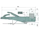 AL-KO Auflaufeinrichtung Typ 251S 1500-2600 kg, VKT 100 - vierkant