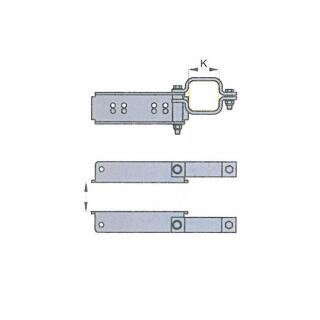 BPW Holmanschluß für Achskörper 95 mm vierkant