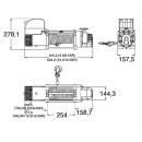 Seilwinde Gleichstrommotor Typ Talon Seil & Haken 24 V