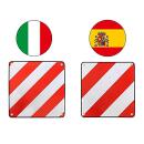 Alu-Warntafel für überstehende Lasten Italien...