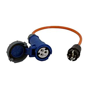 Adapterkabel CEE-Kuppl. Bajo. / Schuko-Stecker 15000 mm