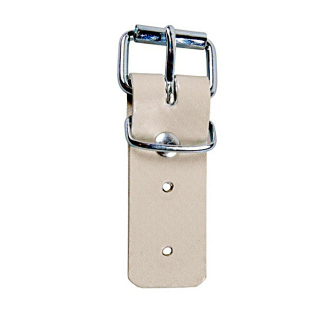 Schnallkappe ohne Unterlage 20 x 85 mm, beige, Kunststoff