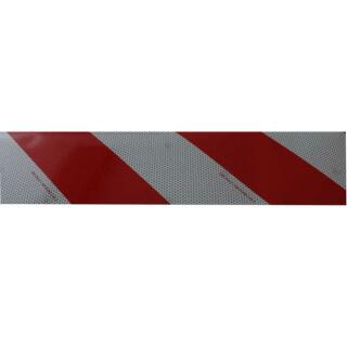 Warnmarkierung rot/weiss 282 mm x 45,7 m rechtsweisend