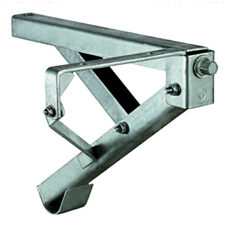 Ausdrehstütze, 500 kg, rechts, Länge 480 mm, 6-Kant 19 mm